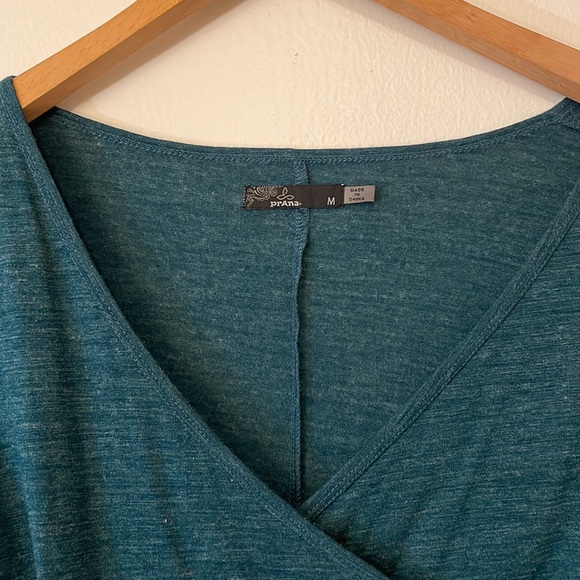 Wool blend Prana Nadia wrap dress. Faux wrap dress.  Great condition. Medium. - Picture 5 of 9